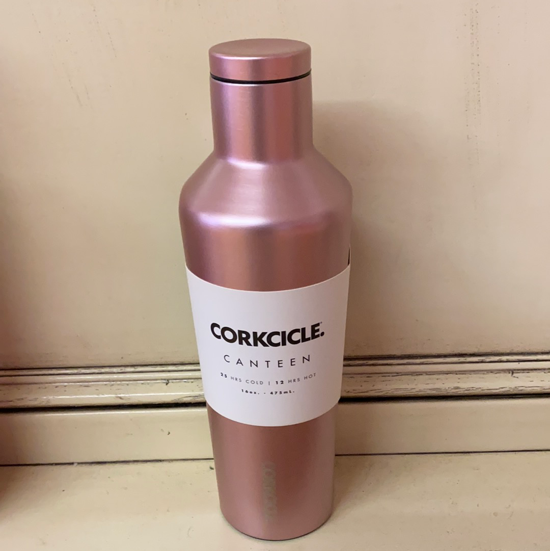 GLOSS PINK Corkcicle Canteen 16 oz Triple Insulated Beverage Container –  CourtneysCandles&Creations