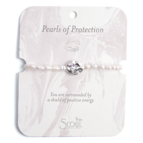 SCOUT PEARL BRACELET-PROTECTION/SILVER