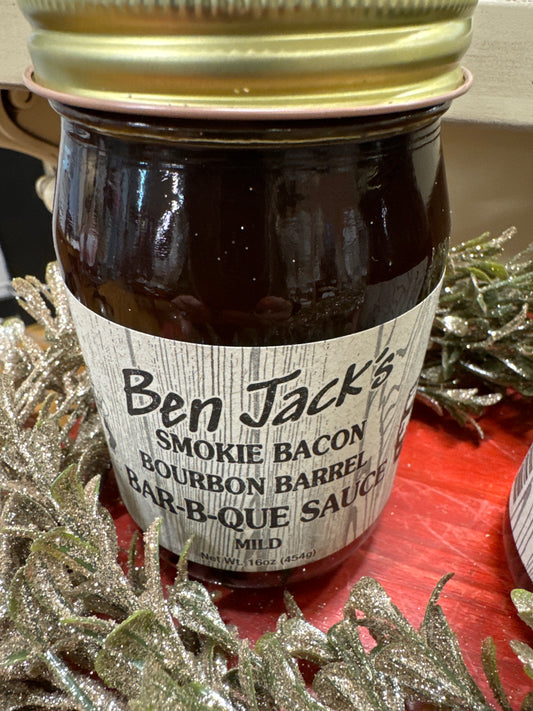 BEN JACK LAREDO BBQ SAUCE-SMOKIE BACON-16 OZ