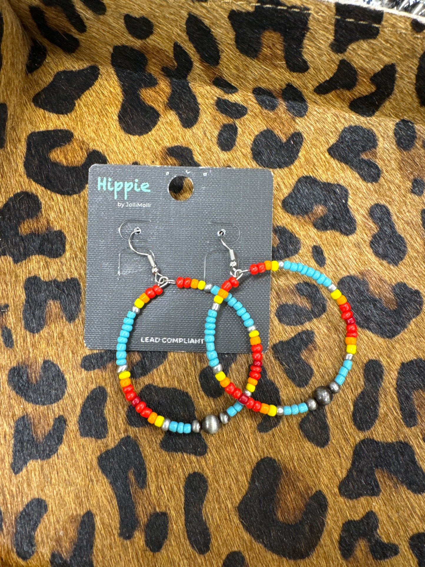 HIPPIE BEADED HOOPS