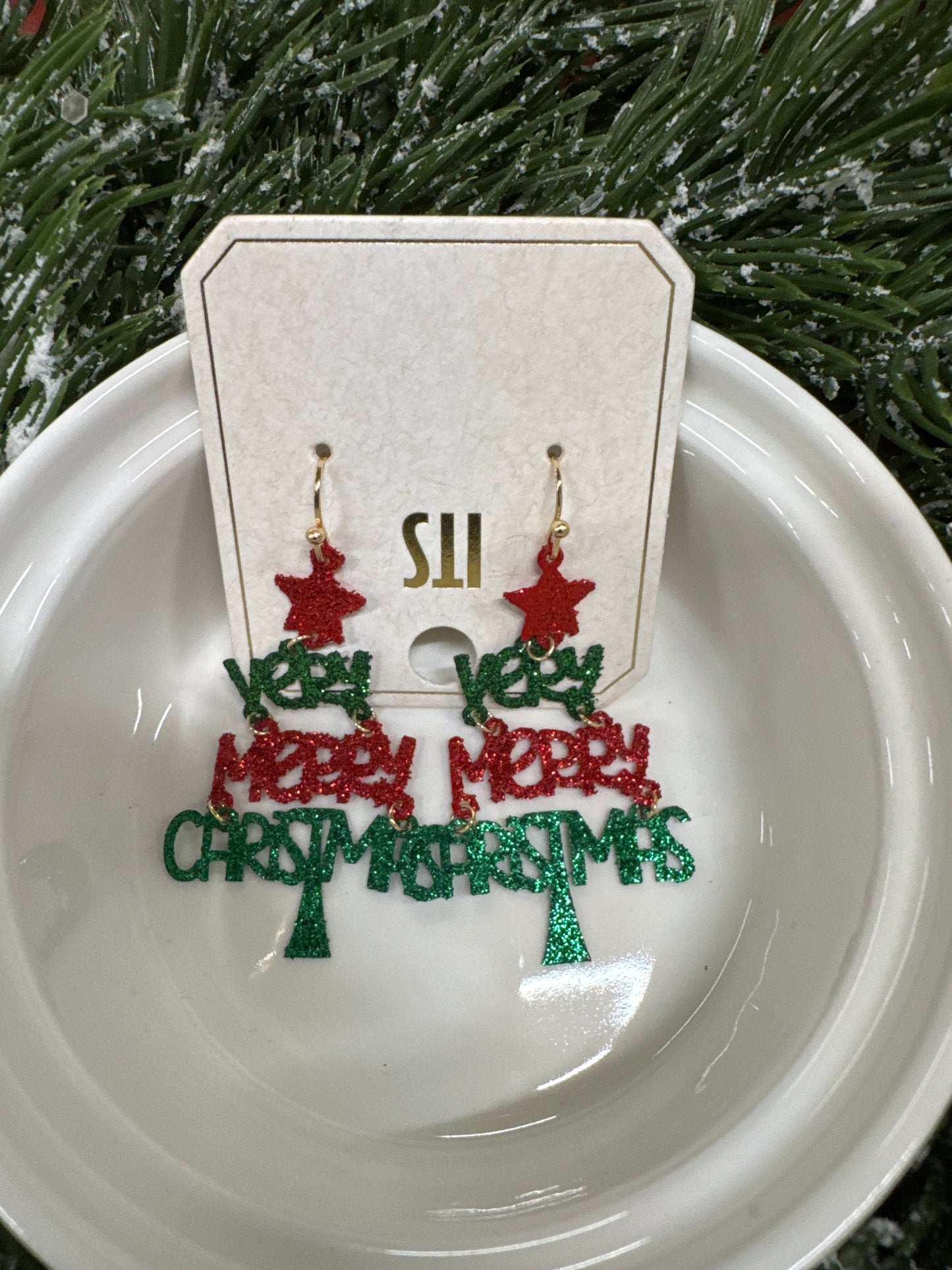 ITS VERY MERRY CHRISTMAS EARRINGS