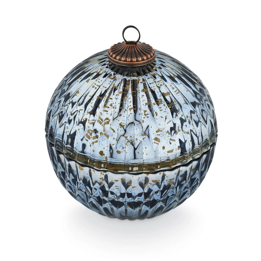 NORTH SKY GLASS MERCURY ORNAMENT CANDLE