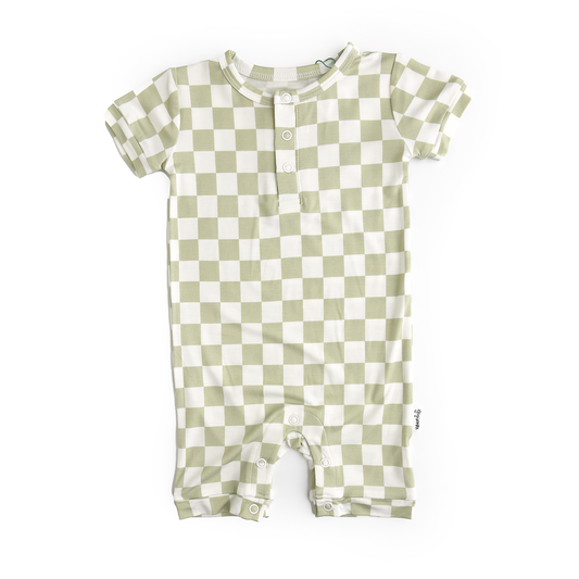 GIGI & MAX - HENLEY ROMPER-GRAHAM