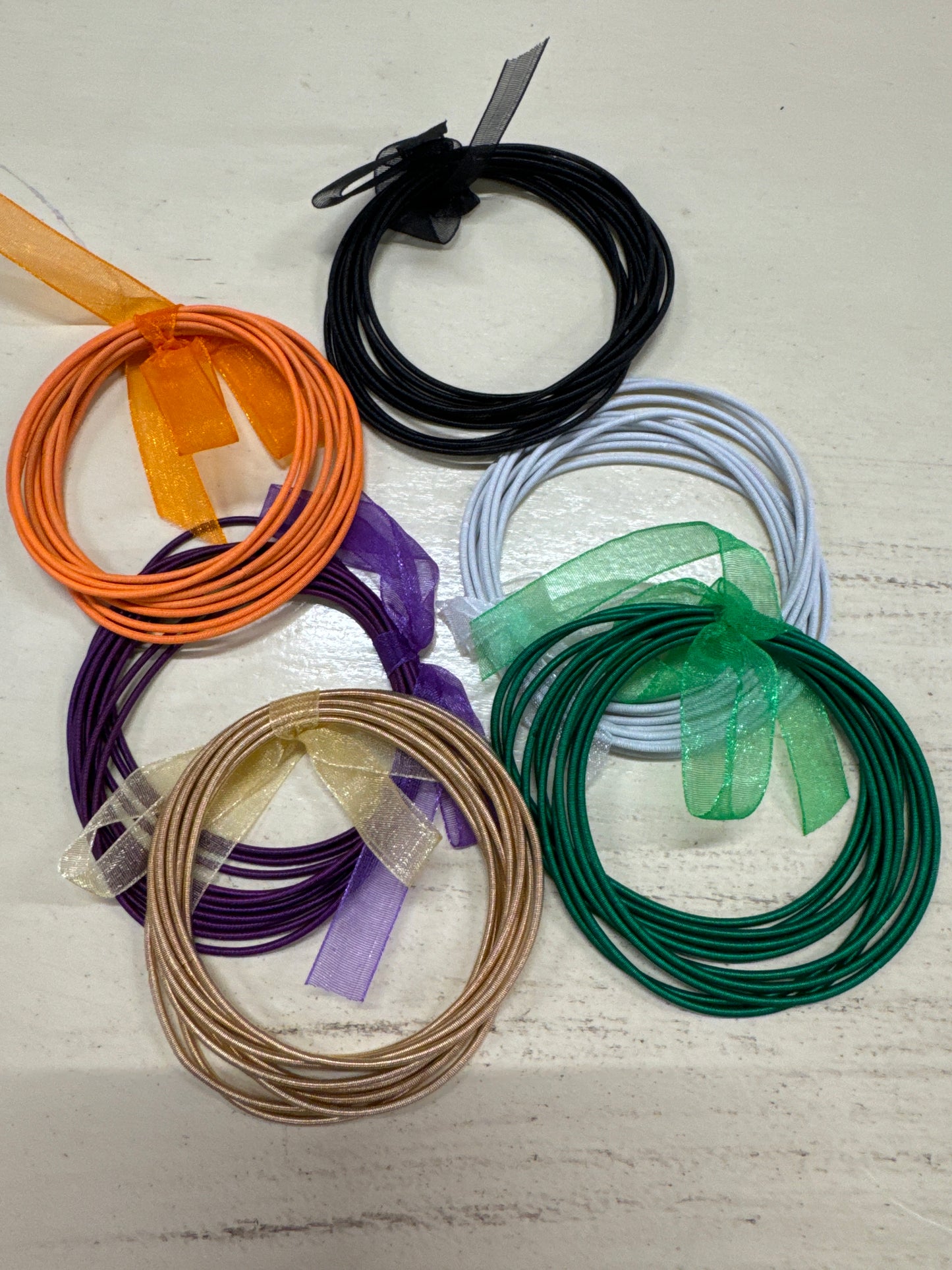 SET OF 10/GUITAR STRING BRACELETS