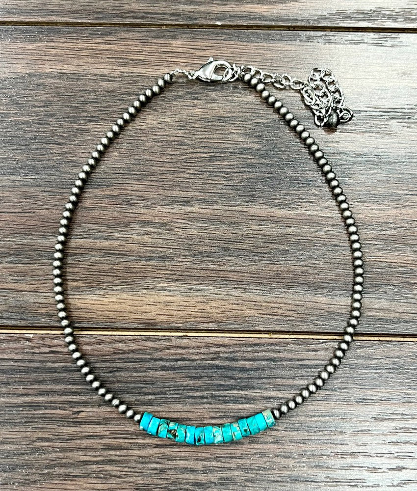 ISAC NAVAJO PEARL GEMSTONE NECKLACE