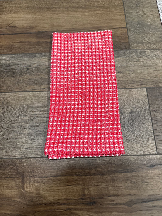 RED/WHITE COTTON TEA TOWEL