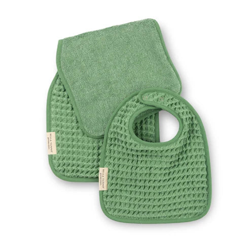 BELLA TUNNO BIB&BURP SET-SEA FOAM