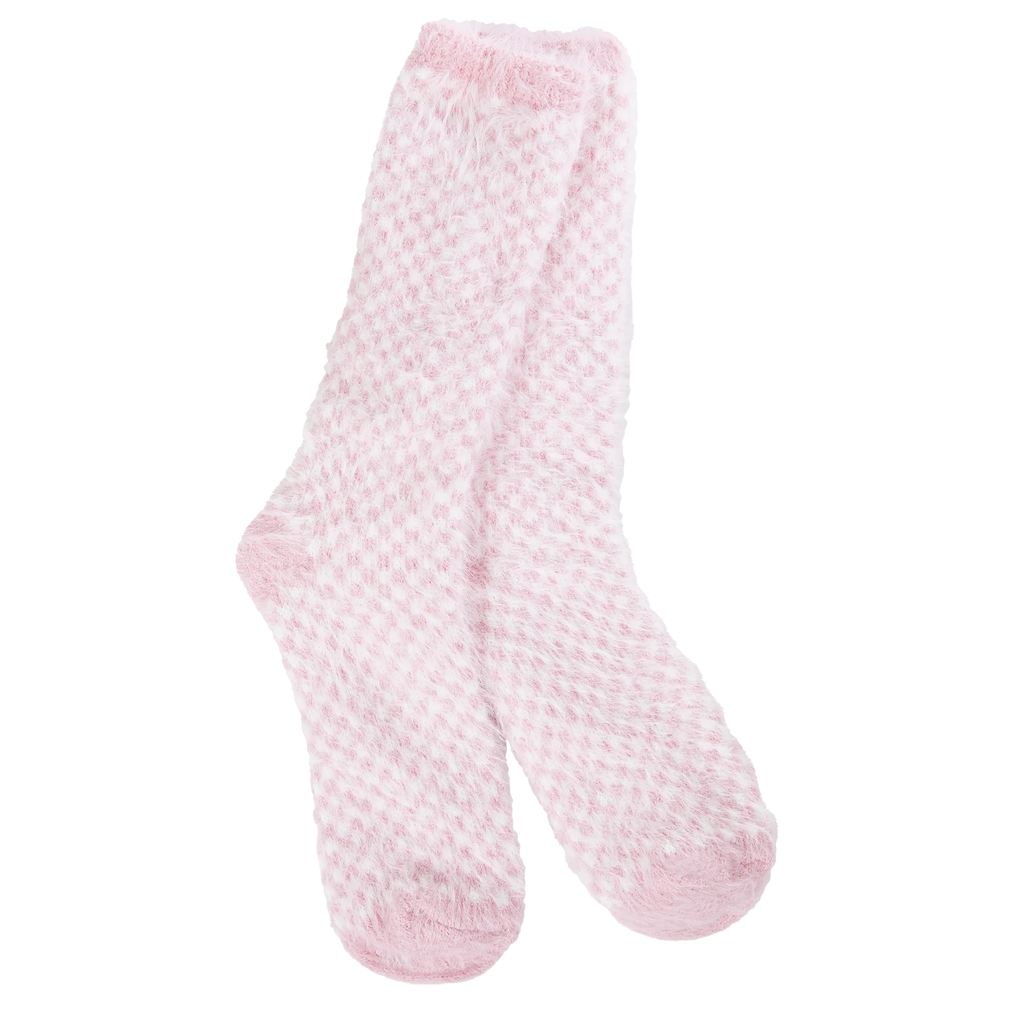 WORLDS SOFTEST SOCK-CANDY PINK CHECK