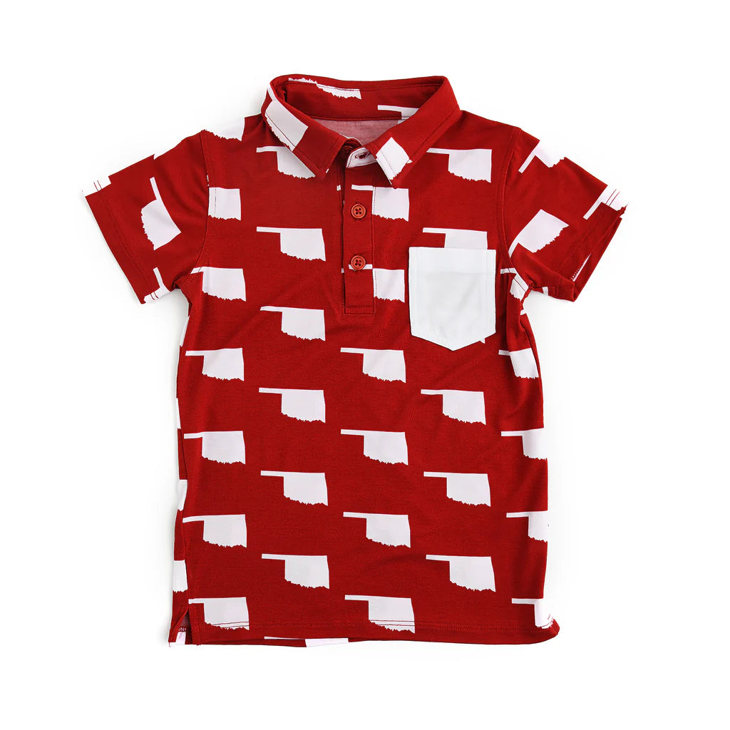 GIGI & MAX OKLAHOMA POLO SHIRT - SIZE 8