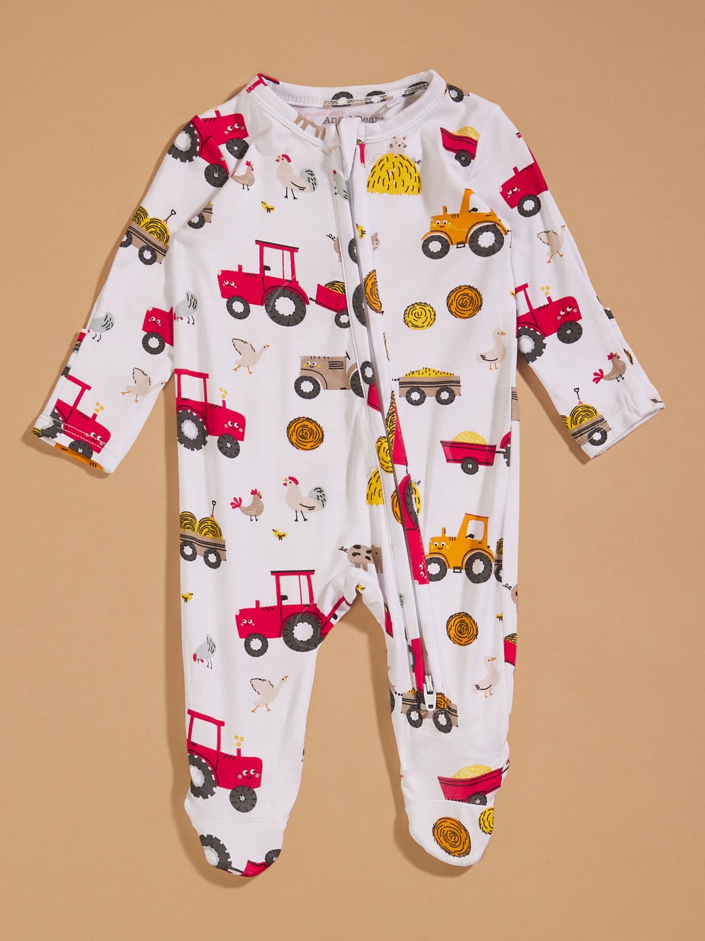 ANGEL DEAR ZIP FOOTIE-HAPPY TRACTORS-