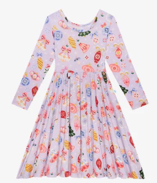 POSH PEANUT L/S TWIRL DRESS-HOLLY 4T - 30% OFF (DISCOUNT APPLIED AT CHECKOUT)