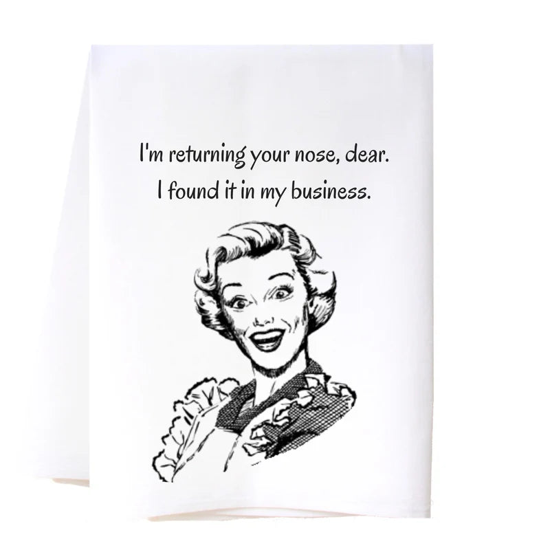 COTTON TEA TOWEL-IN MY BUSINESS