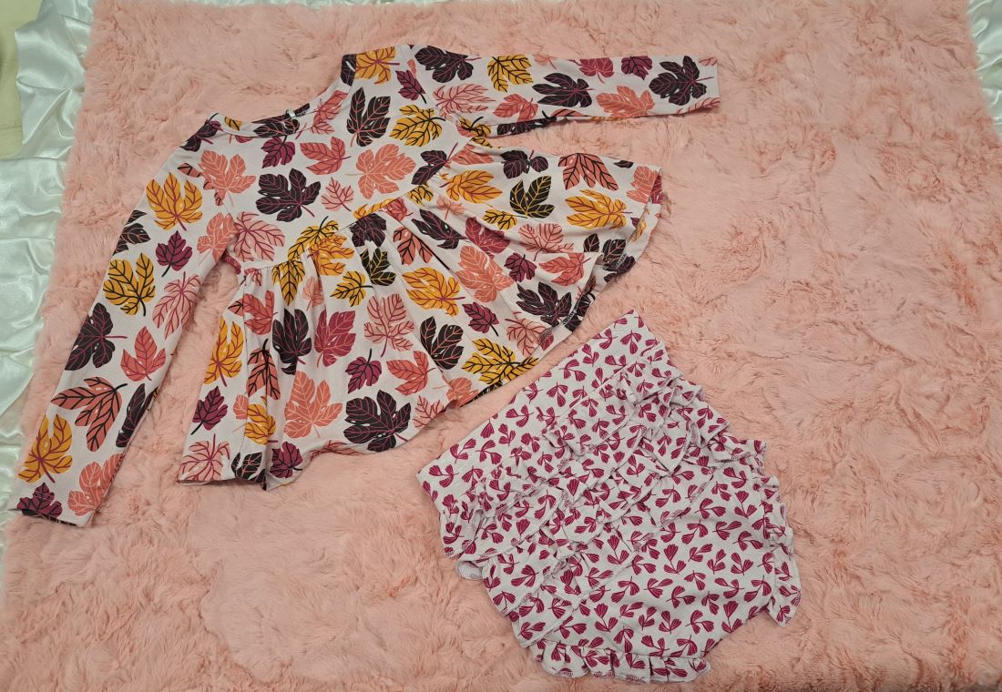 PP-LS-PEPLUM BLOOMER SET-AUTUMN 6-12