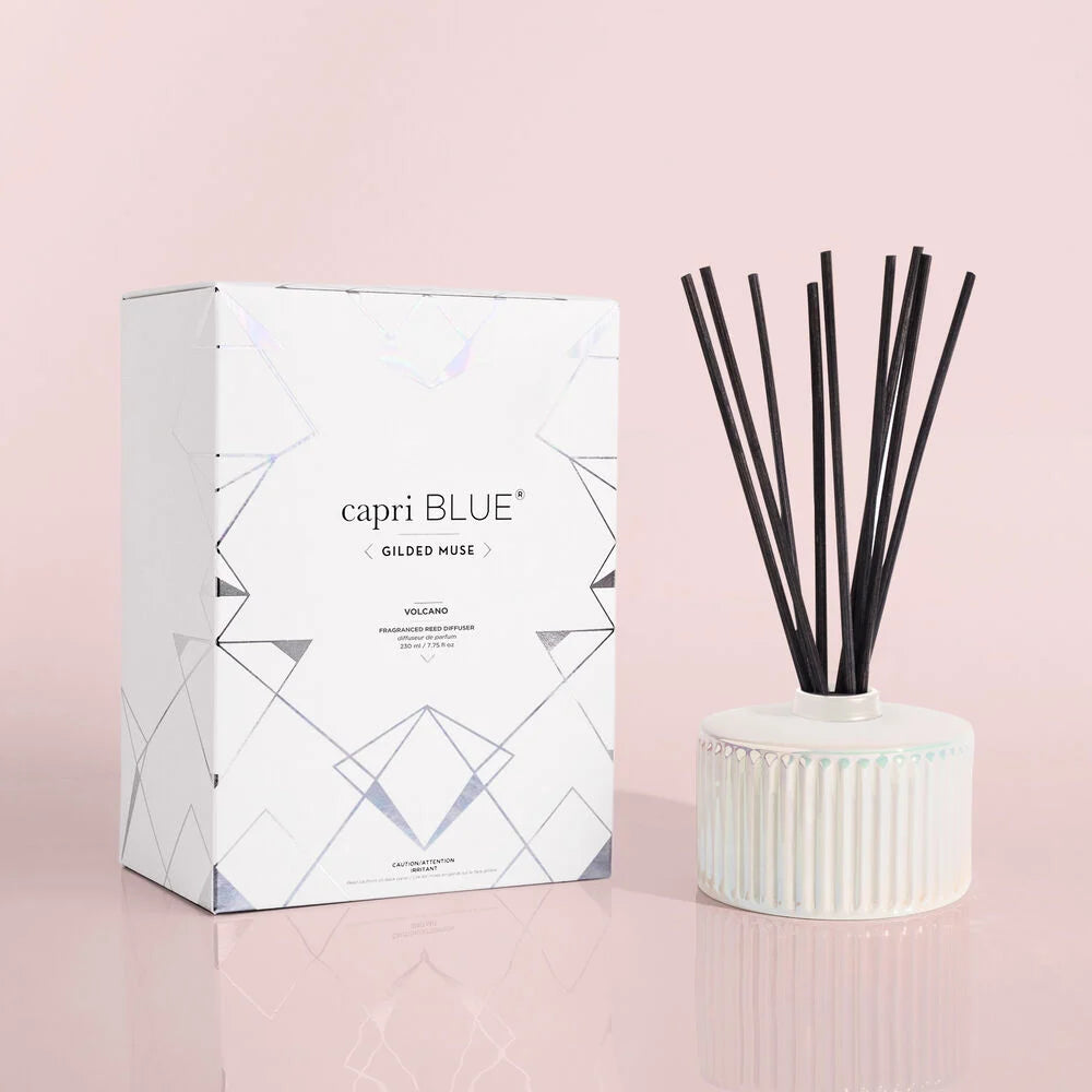 CAPRI  BLUE GILDED MUSE DIFFUSER-VOLCANO