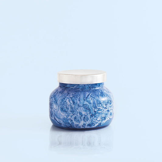 CAPRI BLUE WATERCOLOR CANDLE/BLUE JEAN 8 OZ