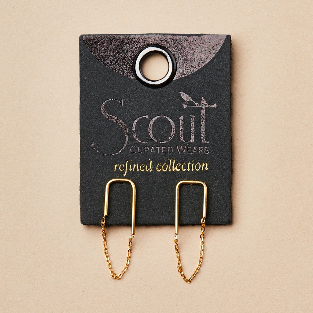 SCOUT FILAMENT/GOLD EARRING