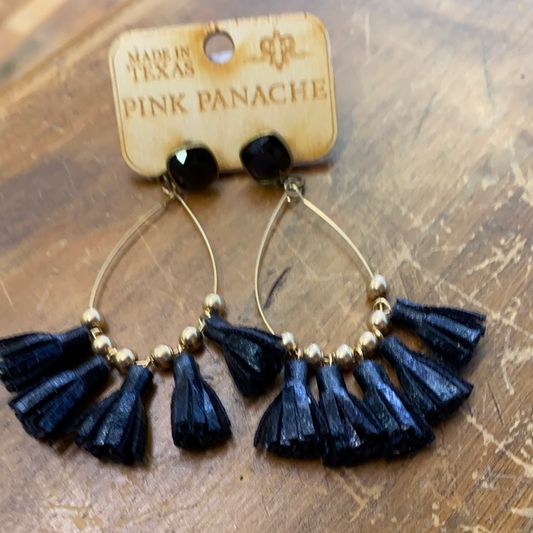 PINK PANACHE GOLD WIRE W/POMS