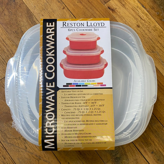 MICROWAVE COOKWARE/WHITE