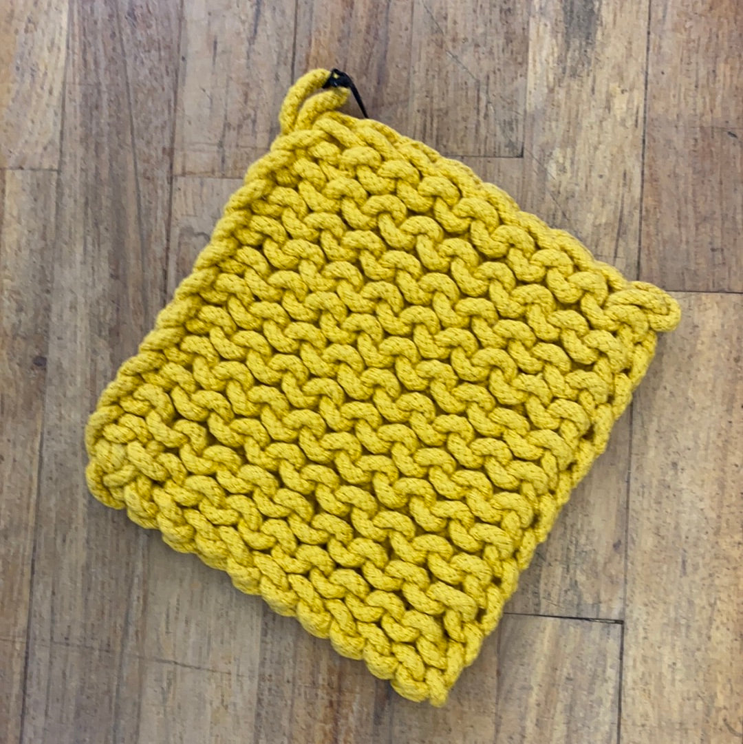 COTTON CROCHETED POT HOLDER