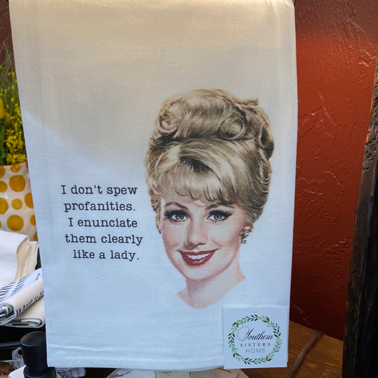 COTTON TEA TOWEL/LIKE A LADY