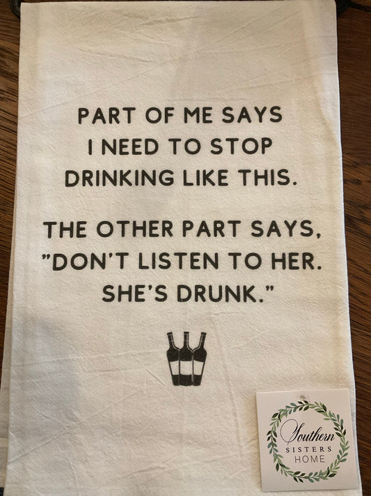 COTTON TEA TOWEL/PART OF ME