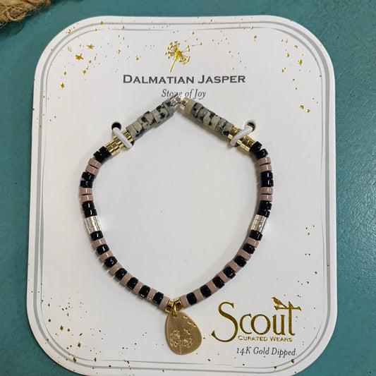 SCOUT STONE OF JOY/DALMATION JASPER