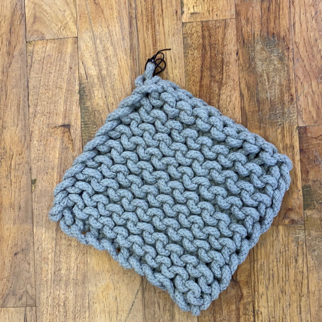 COTTON CROCHETED POT HOLDER