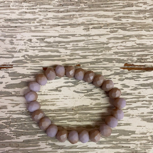 MAUVE BEADED BRACELET